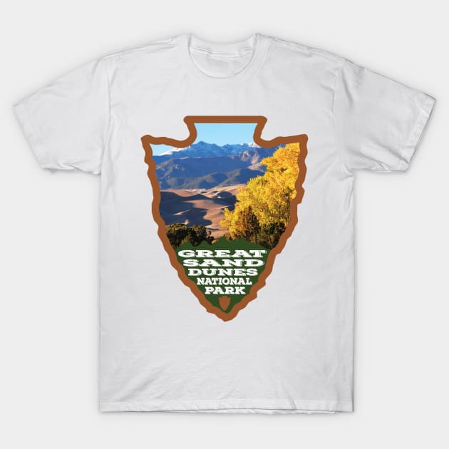 Great Sand Dunes National Park & Preserve arrowhead T-Shirt by nylebuss